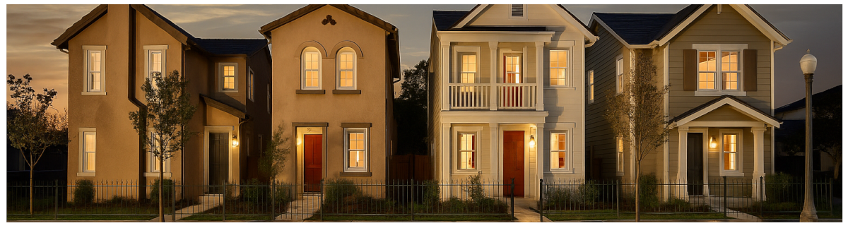 view of homes from a street